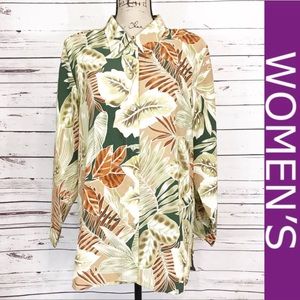 Kaktus LongSleeve Lightweight Hawaiian Style Shirt